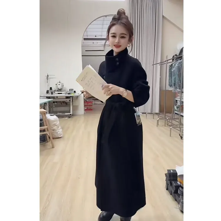 高级感外套女2025秋冬新款显瘦气质中长款时尚大衣