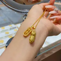 合金项链 貔貅金色金刚杵项链链子精美饰品锁骨链时尚