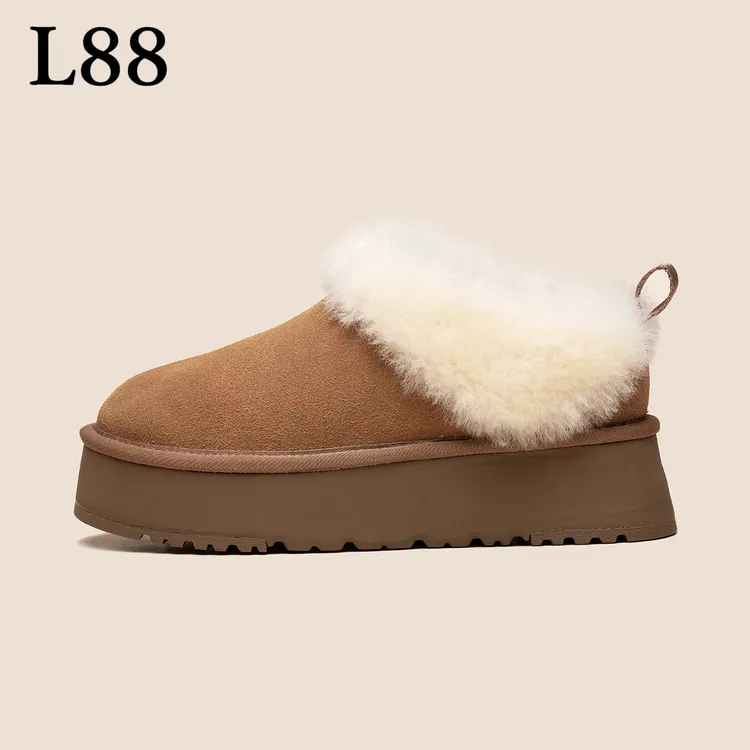 邢邢专属【塔茨勒】小喜庆防滑厚底皮毛一体桑坡雪地靴女款爆款2025新款防水