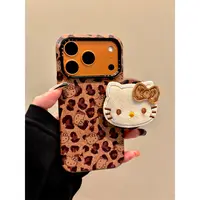 适用苹果iphone17promax豹纹猫咪16pro磁吸15ins支架14复古手机壳