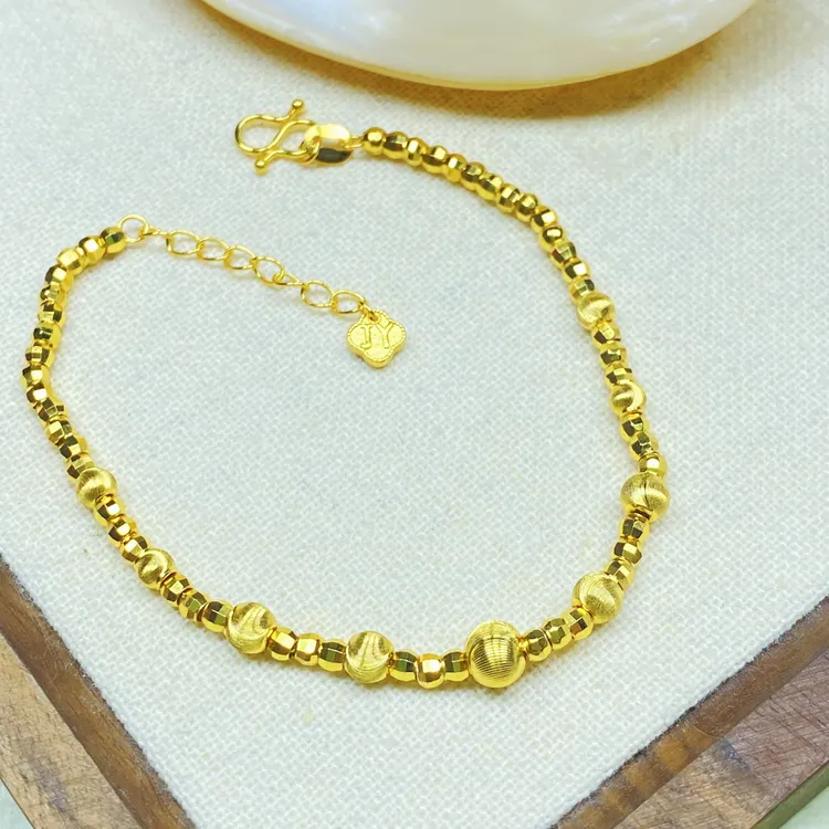 手链 手链 K0395经典黄色蹦迪珠手链多样性发货47855