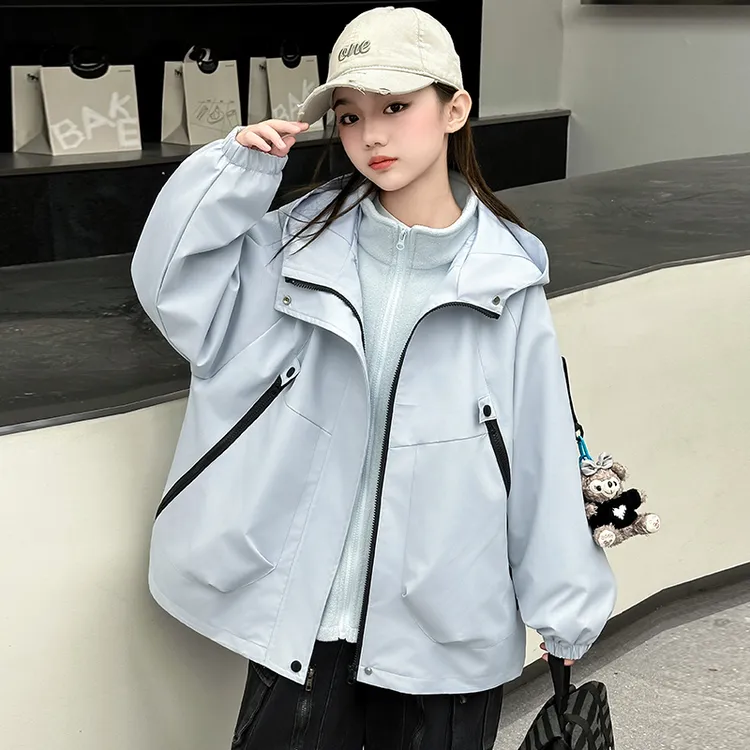 女童冲锋衣外套2025秋冬新款儿童秋装三合一冲锋衣中大童女孩外套