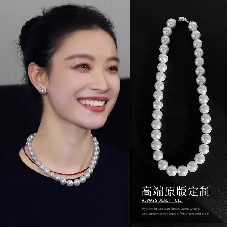 银吊坠 施家气质项链女2026网红爆款锁骨链轻奢高级颈链
