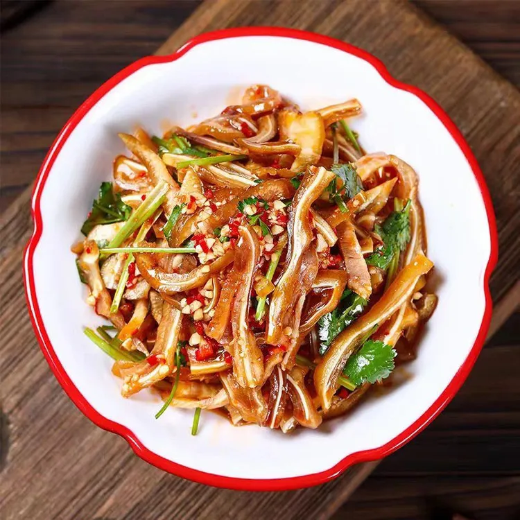 河南南阳黄牛熟食牛耳丝下酒凉拌菜麻辣牛耳尖丝即食