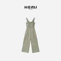 HEMJ 和梦洁"闻野"工装柔软休闲连体背带裤阔腿裤 MD1A0328