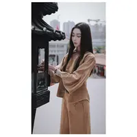 18-【传承/虔诚】宝儿家含幂BF70225205夏季款桑蚕丝重锻牡丹花裤装