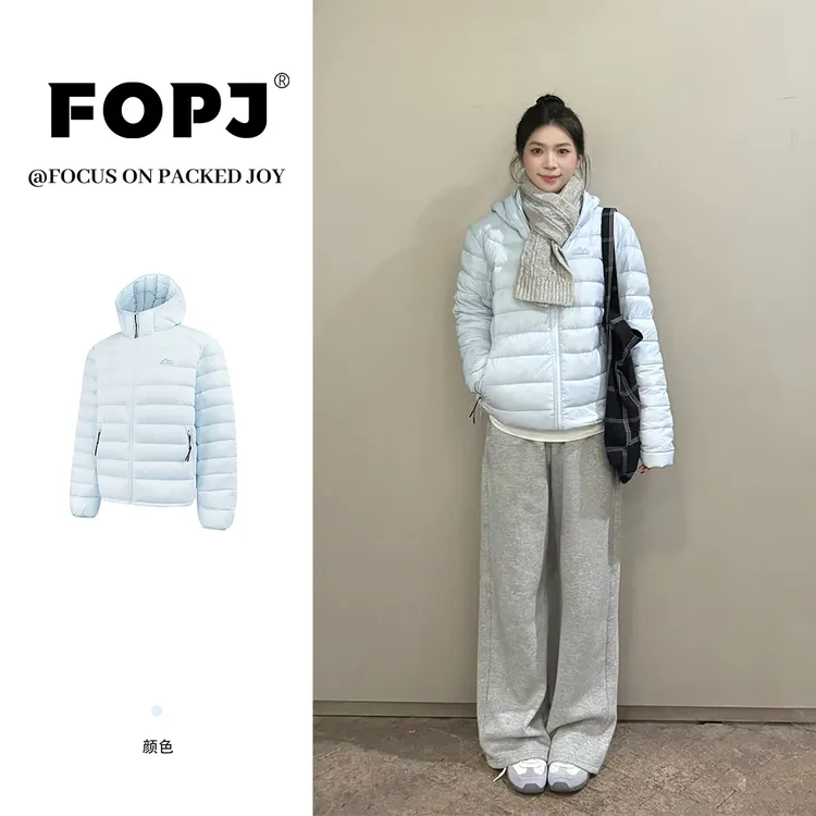 FOPJ刺绣款冬季加厚保暖排骨棉服外套女韩版休闲流行时尚潮牌女装