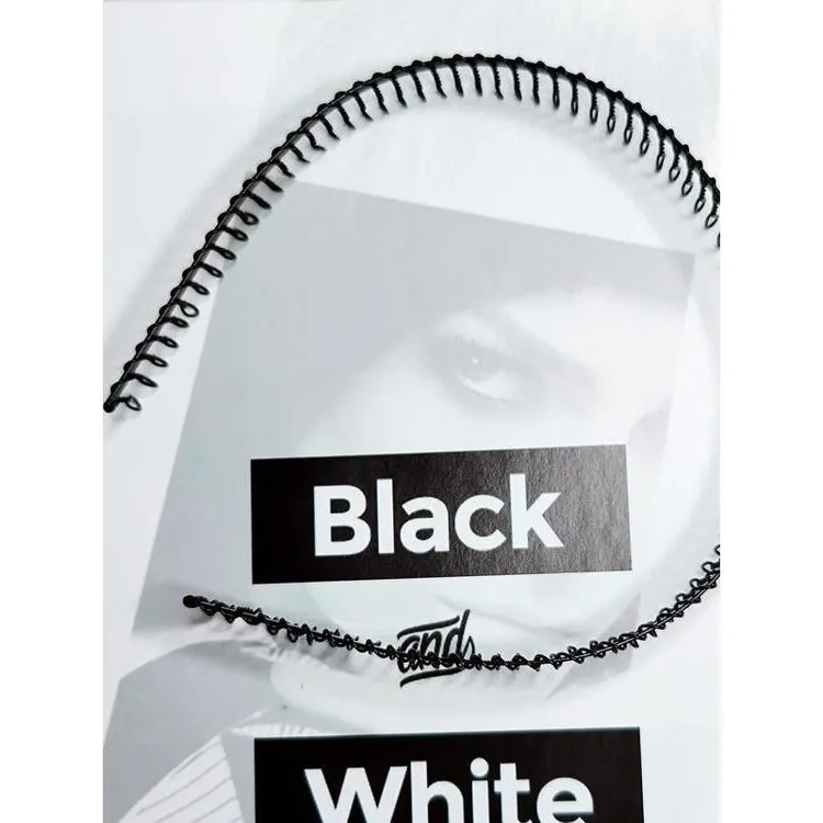 老年人发箍带齿老人发夹奶奶太太老款黑色刘海铁丝发卡洗脸碎发器