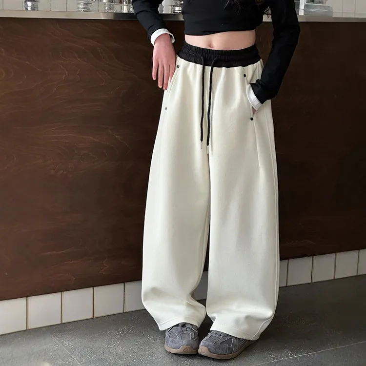 女童裤子春秋6-12岁潮款洋气儿童百搭休闲裤春装中大童运动卫裤潮