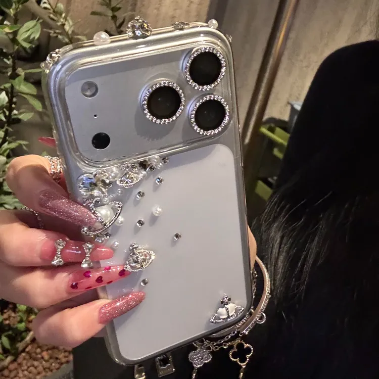 潮牌风珍珠土星iPhone17promax手机壳适用于苹果16高级感15名媛