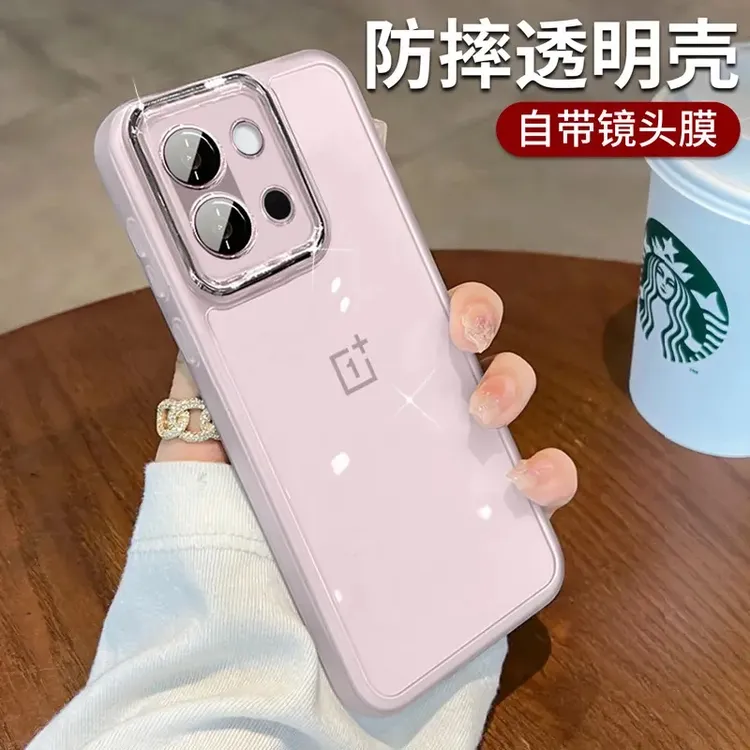 适用一加13t手机壳自带镜头膜1加11透明全包一加ace5pro简约防摔