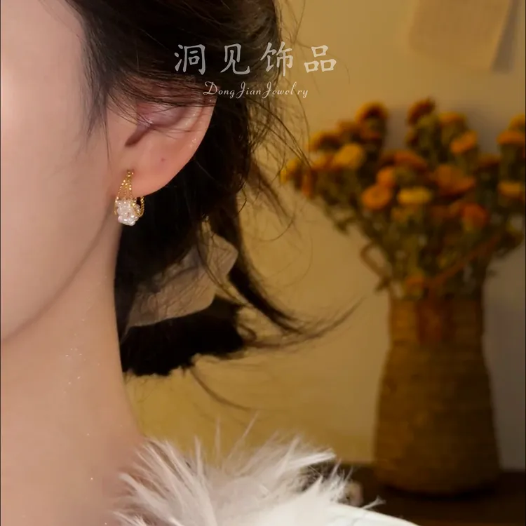 【洞见】显脸小必备大圈设计金色气质甜美风百搭小香风ES1445