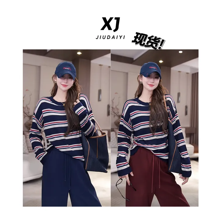 玖黛衣现货【罗马画报】长袖羊毛衫 XSJ42100