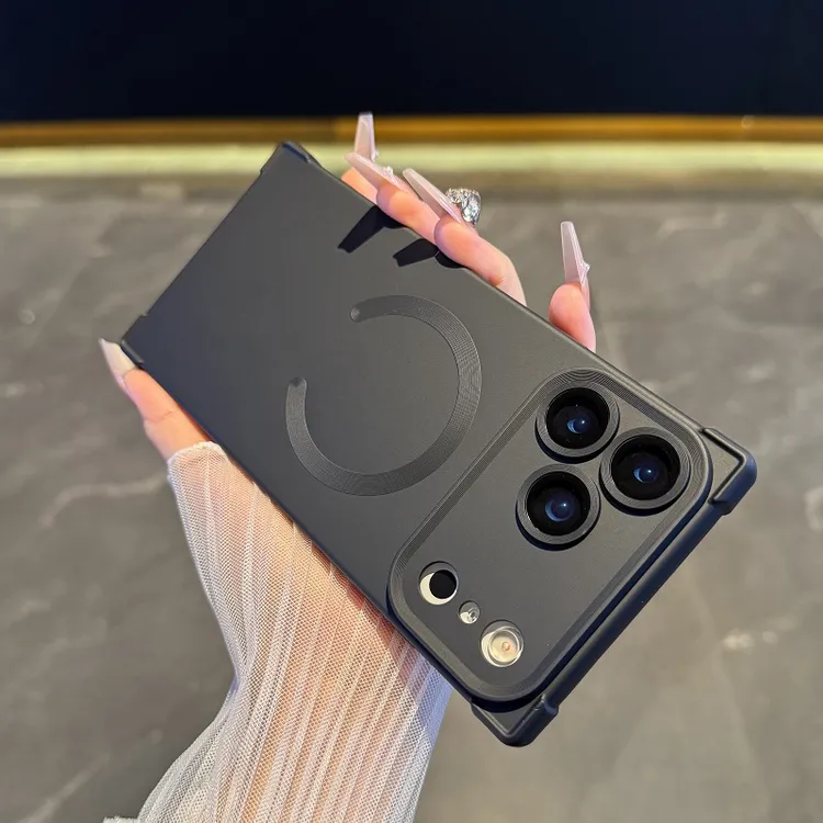 创意方形适用于苹果17promax手机壳磨砂肤感iPhone17无线磁吸1615