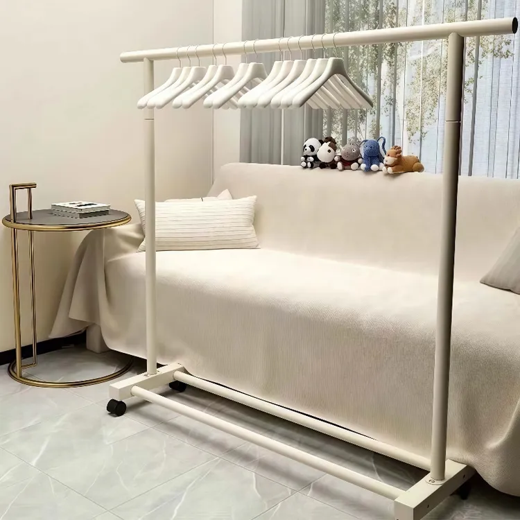 特粗衣架挂衣服晾衣架落地式衣帽架衣架子阳台卧室出租房屋晾衣杆