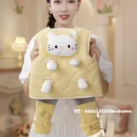 儿童装女童秋冬季女宝宝可爱时尚卡通猫咪外穿加棉加厚马甲25922