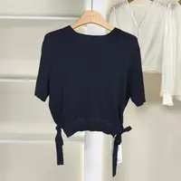 麦迪尚品【夕Y】50909421 纯色简约针织上衣夏季女装专柜撤柜