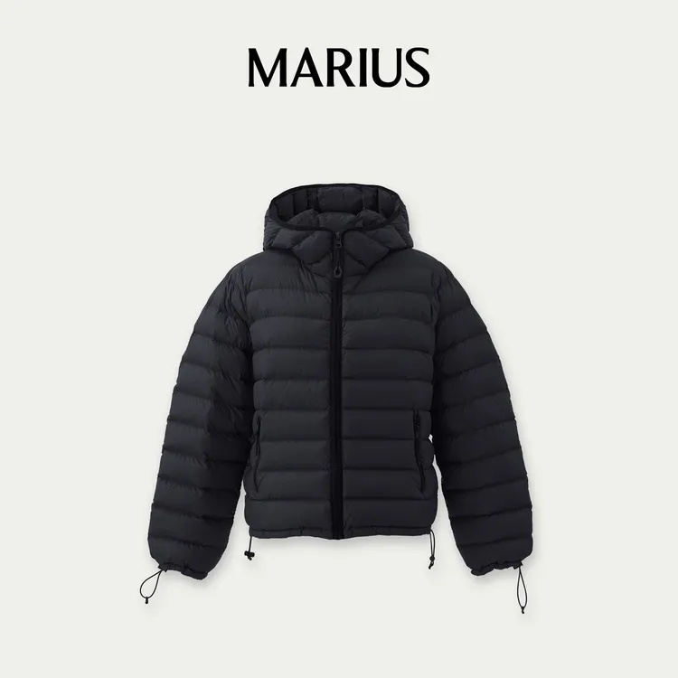 MARIUS‘排骨羽绒’服保暖修身连帽外套时尚短款羽绒服