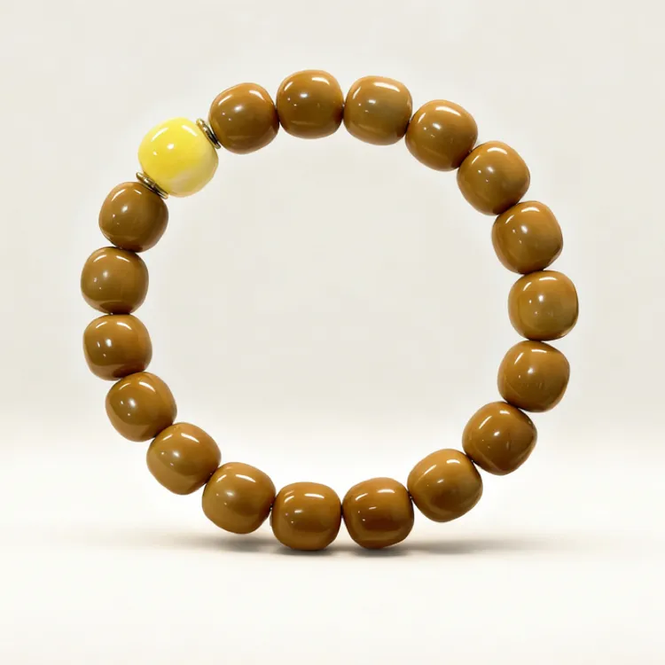 沐枫出品【12 - 14mm精工高抛龙岩老型】猴头手串原生态