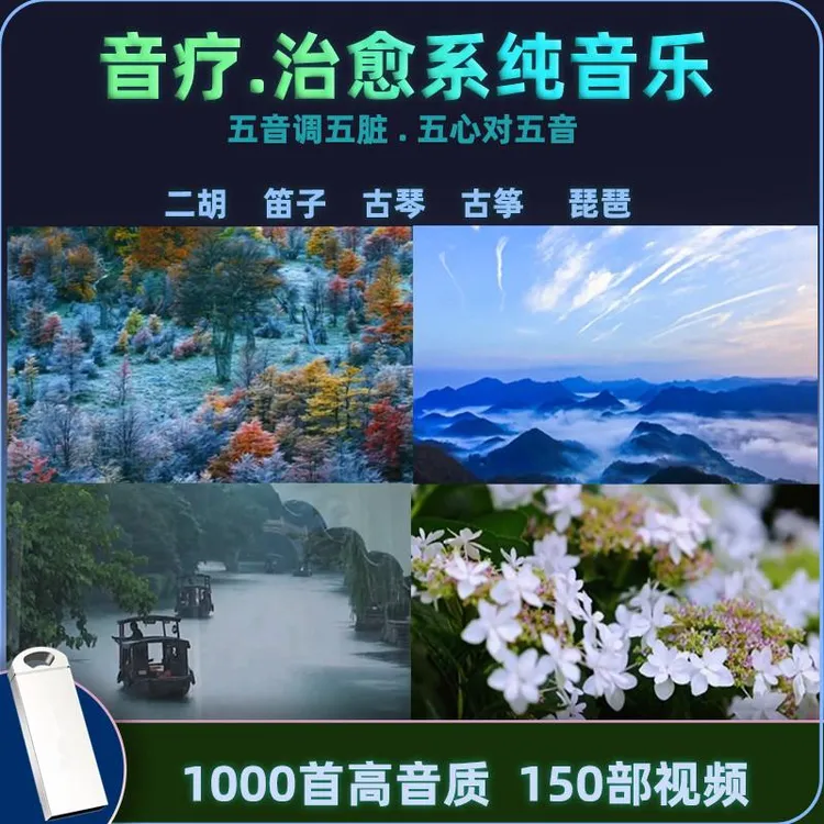 五音轻音乐u盘高音质mp3纯音乐休闲音乐静心轻音乐助眠纯音乐