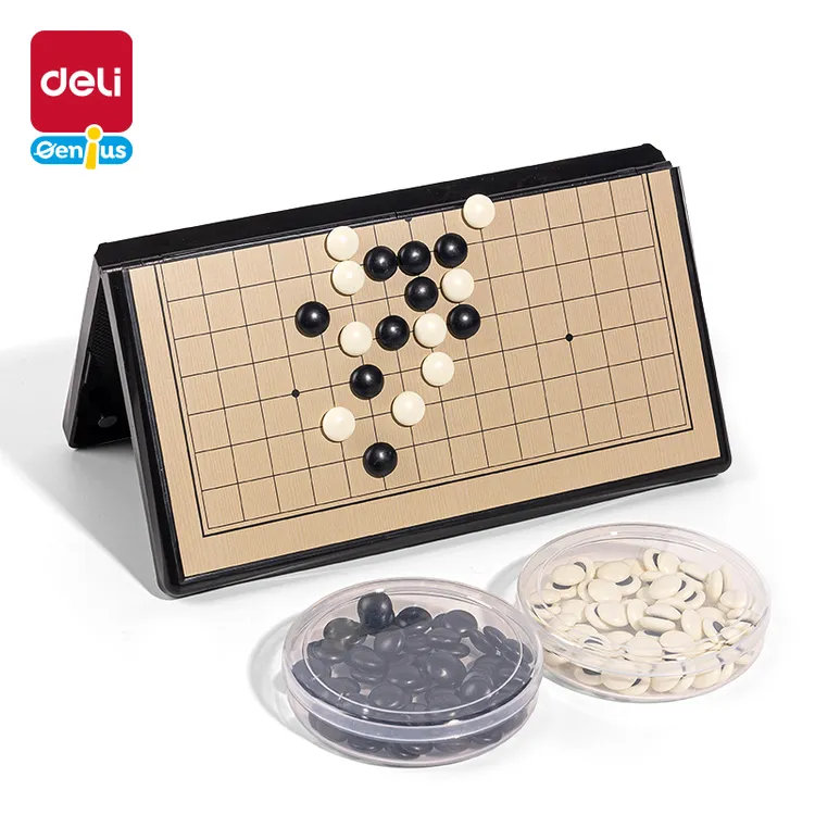 Deli/得力YW132-W小号磁石五子棋防水二合一学生初学益智围棋