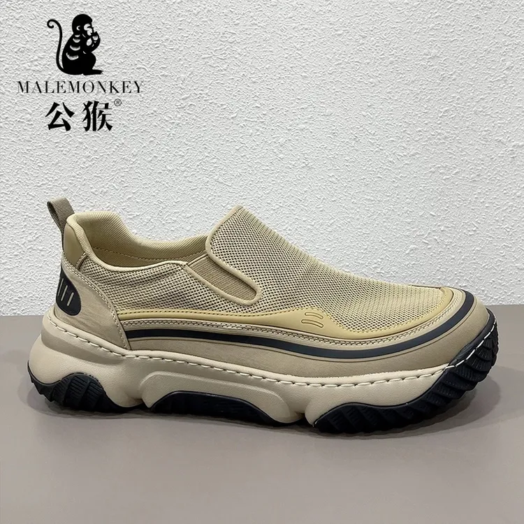 公猴男鞋网面百搭透气夏季新款爆款轻便休闲鞋一脚蹬运动鞋FF323