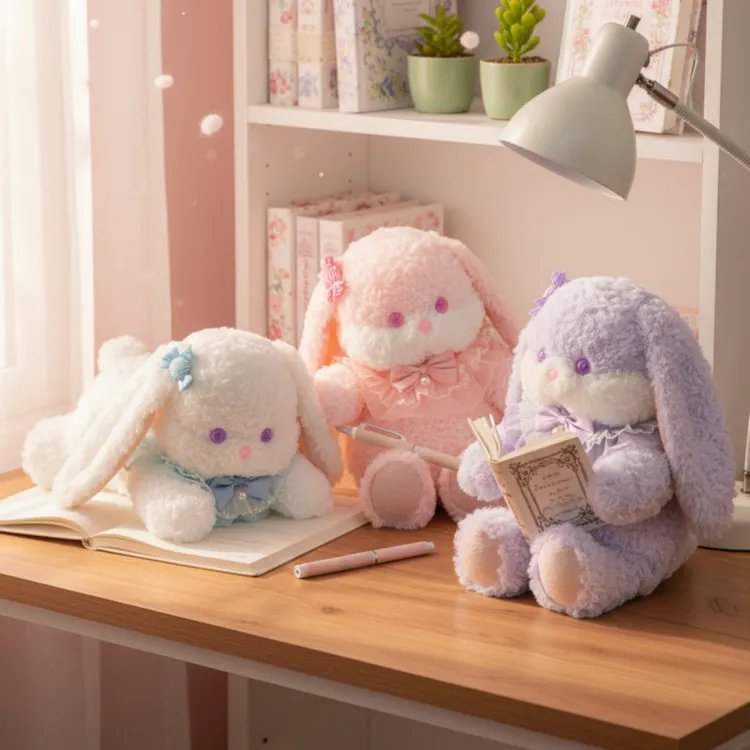 正版洛丽塔兔子毛绒玩具公仔女生睡觉抱枕生日礼物