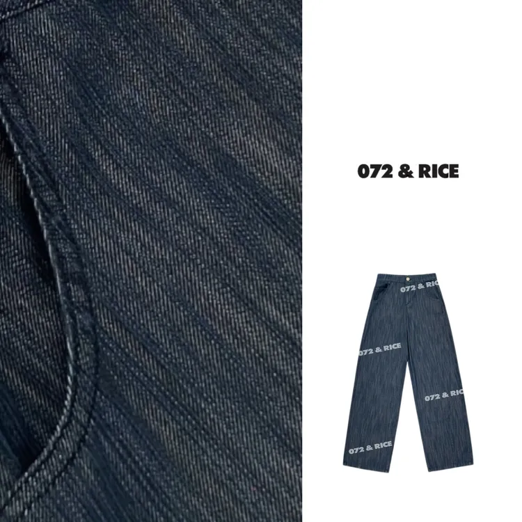 072 & RICE【流星裤】莱赛尔+棉 夏季休闲直筒牛仔裤 N-32KY01