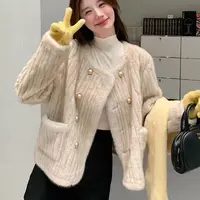 8030 法式高级感小香风毛绒外套