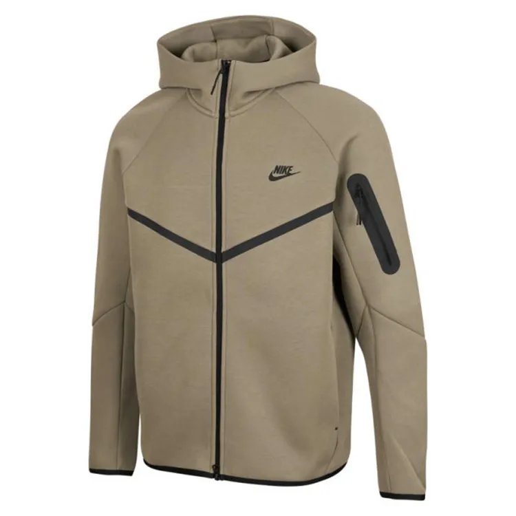 NIKE耐克男子M NK TCH FLC FZ WR HOODIE针织连帽外套HV0950-320