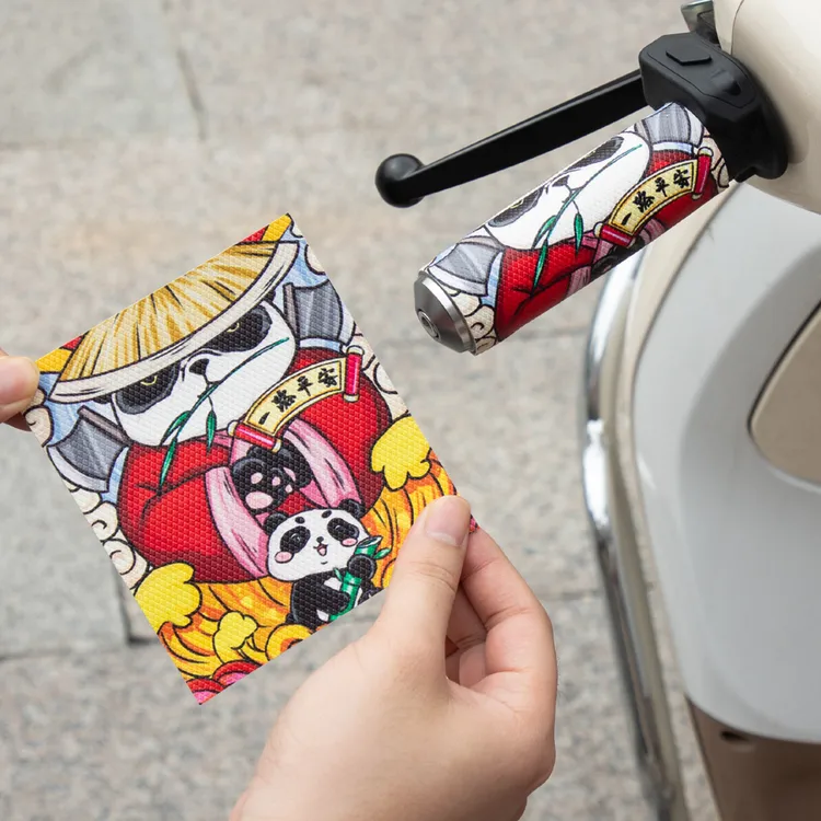 摩托车电动电瓶车手把套防滑吸汗装饰贴九号握把保护缠带改装通用