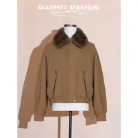 【D.Limit design】工装全棉牛仔可拆卸毛领鹅绒服DLYZ25036