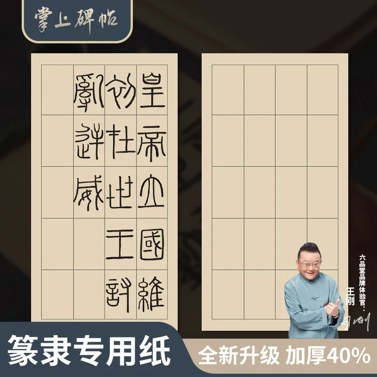 篆书隶书专用纸 日课纸作品纸小篆练习纸方格曹全碑掌上碑帖