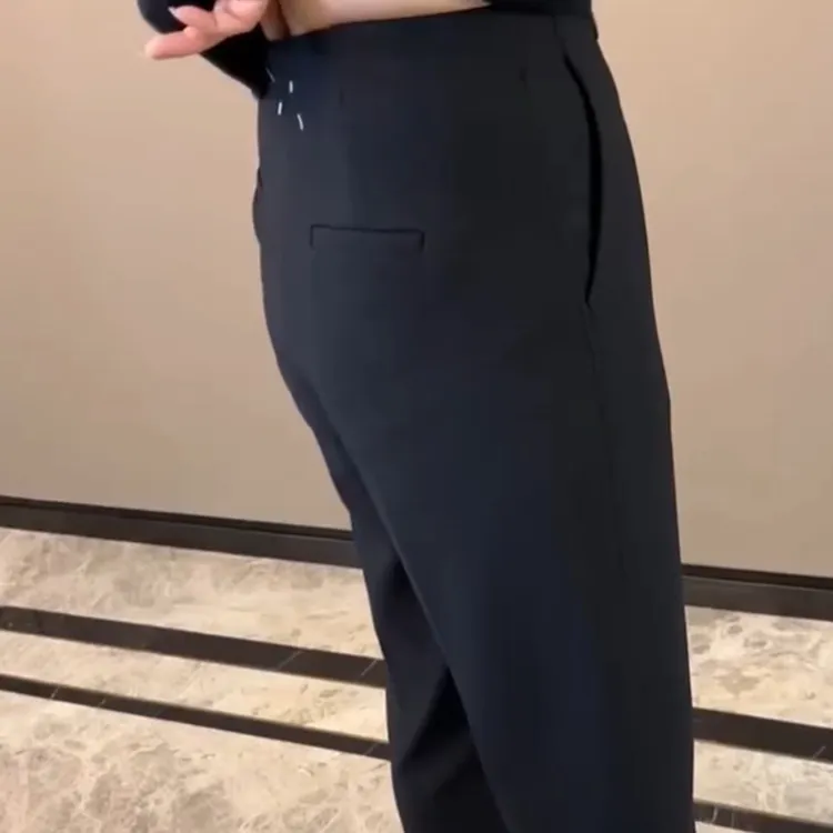 时尚显瘦百搭西裤小黑裤