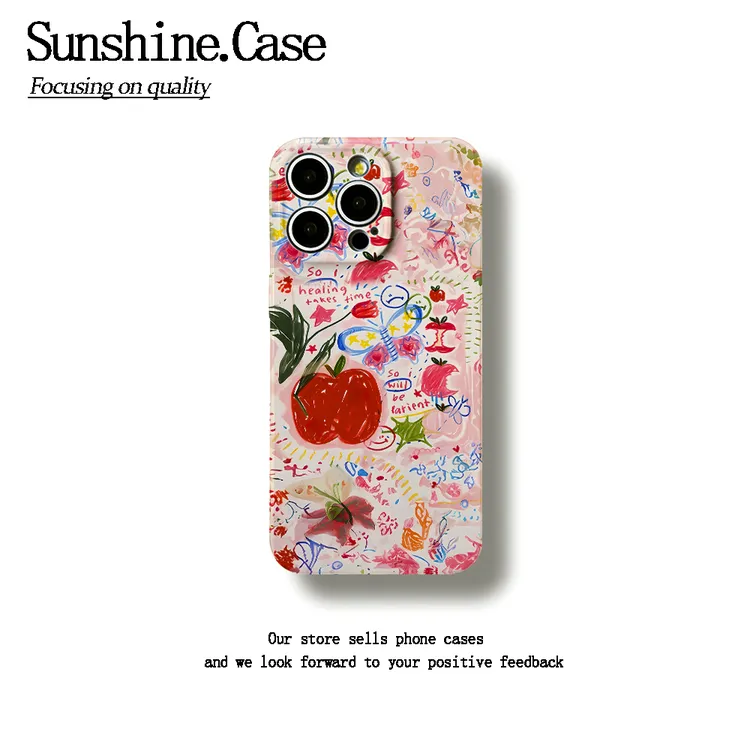 抽象苹果菲林软壳适用苹果oppo华为vivo小米荣耀创意手机壳防摔