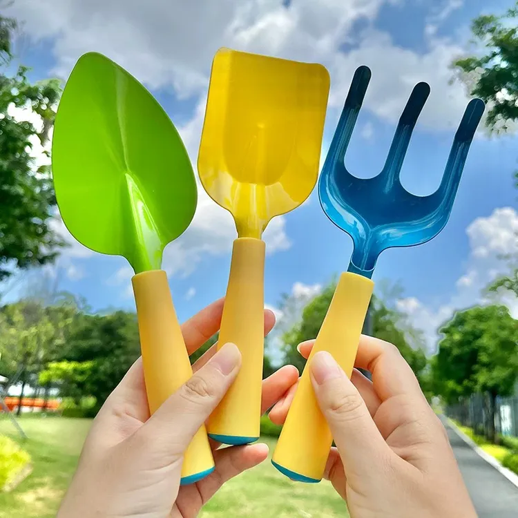 ins风儿童赶海挖沙铁铲子沙滩玩具 高颜值金属园艺工具男女孩种植