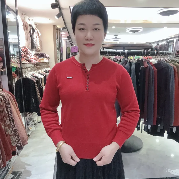 【燕珍时装】2025秋季新款25159时尚百搭气质针织衫 君奴