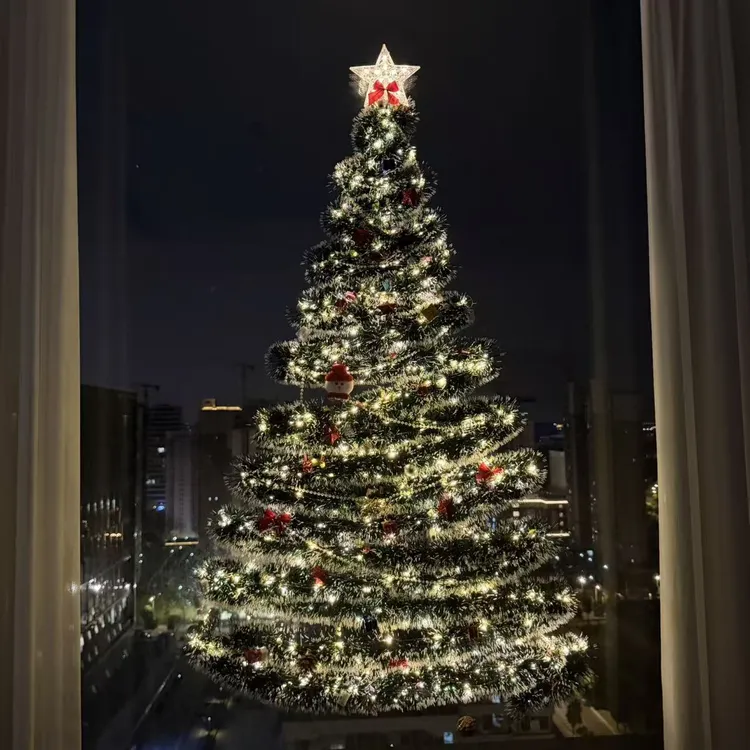 【咕噜】圣诞节客厅落地窗diy圣诞树挂件道具圣诞驾车个人用品