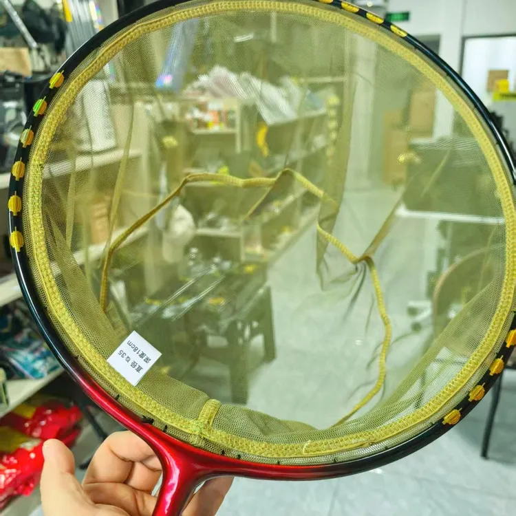 欧氏25新款防兜水碳素抄网头超轻款小绿网