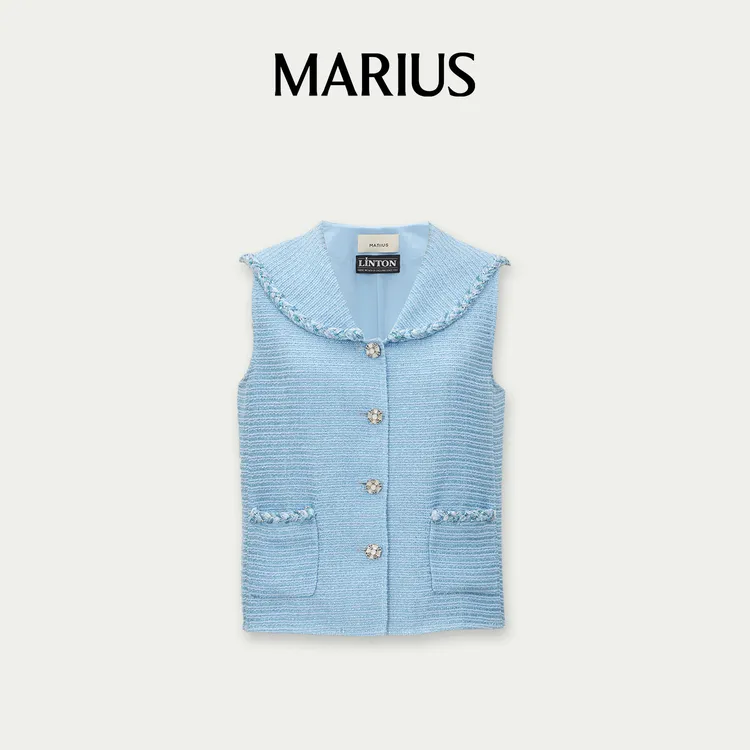 MARIUS“海洋奇缘”海军领小香马甲