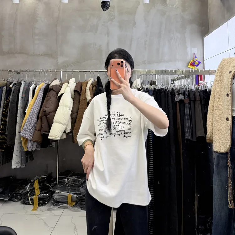 宽松字母印花短袖T恤女夏季纯棉显瘦百搭休闲大码上衣