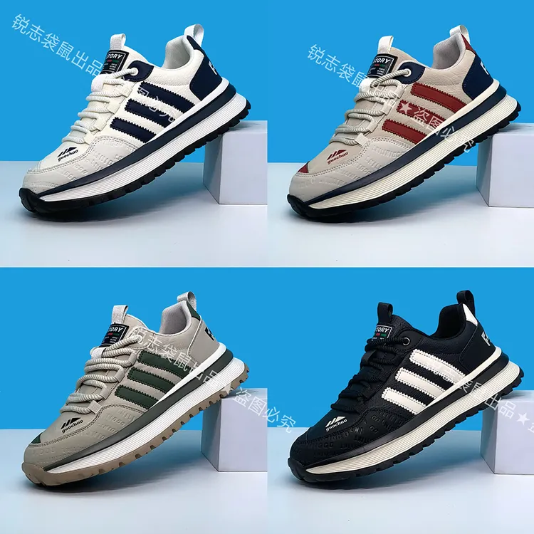 新款运动时尚男士休闲潮流百搭轻便舒适系带男鞋【莆田纯原】