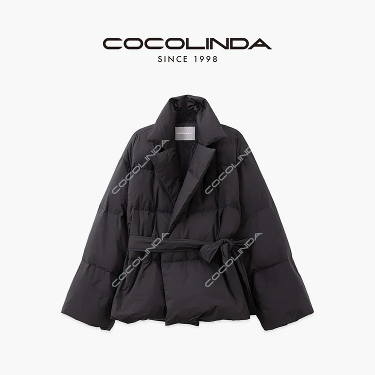 COCOLINDA | Row风 90白鹅绒泡芙翻领系带超轻防风袖羽绒服Y5118