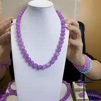 锂辉石紫锂辉高冰收藏级顶配项链10+未镶嵌