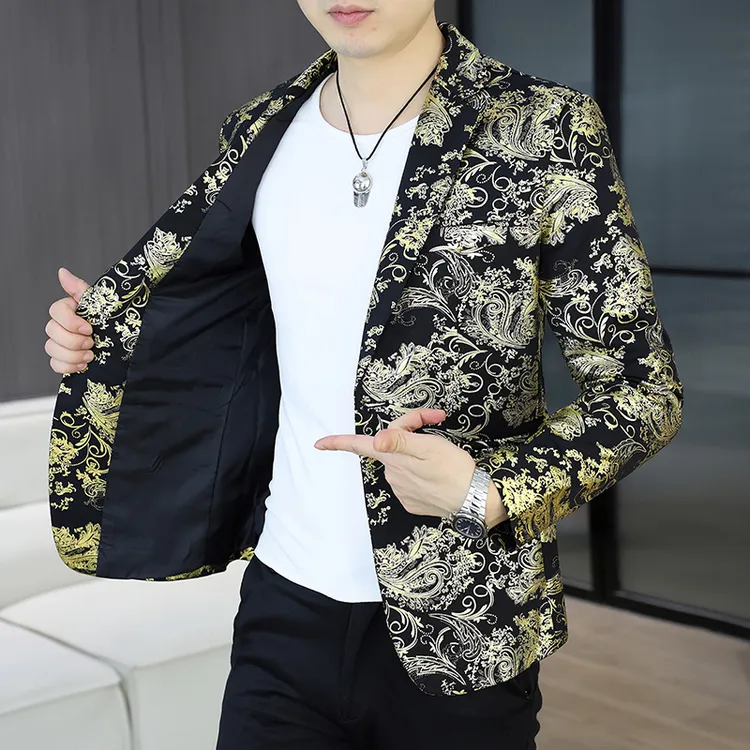 欧洲站精细工艺2025秋季新款西服男士高端轻奢时尚潮流小西装外套