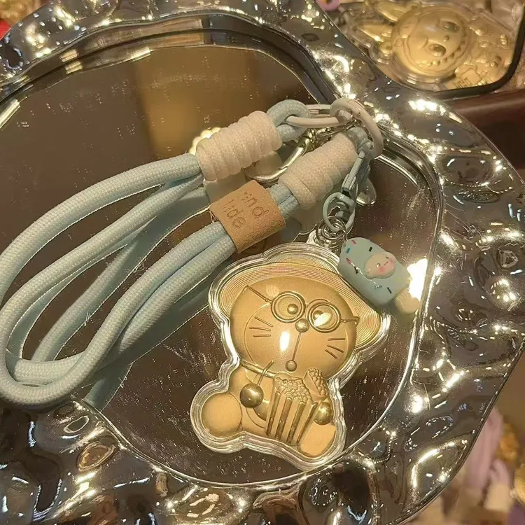 含金工艺品水贝爆款【哆啦A梦蓝胖子】可爱任意门手机包包挂件潮款
