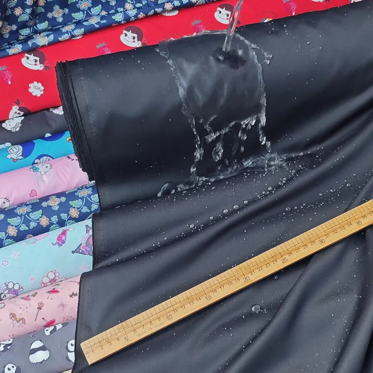 高档纯色加厚羽绒服破卡防绒防风泼水微弹素色布料DIY【耐磨抗皱】