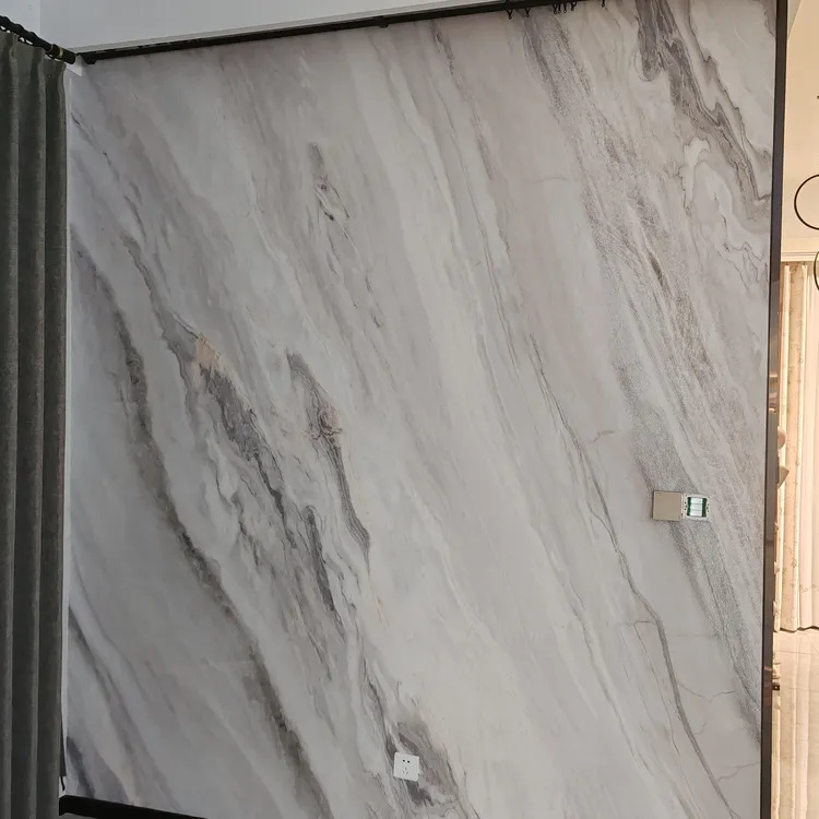 床头背景墙壁布亮光哑光配套连纹白胚防滑耐磨大理石