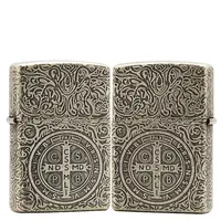 ZIPPO/之宝打火机常规【双面康斯坦丁】原装正品煤油机DYJ1