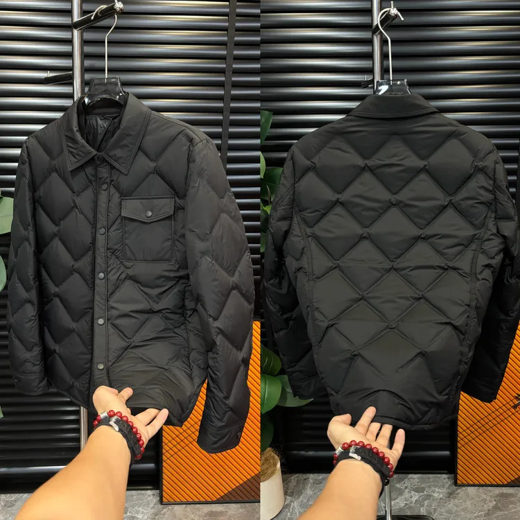 【清澈男装轻奢出品】HH965/QINGCHE2025/高端欧货白鸭绒羽绒夹克